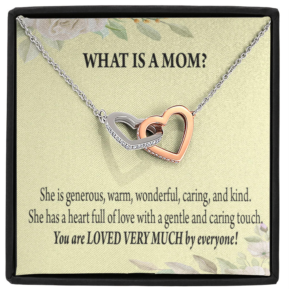 To Mom What Is Mom Inseparable Love Pendant Necklace Keepsake Card Standard Box